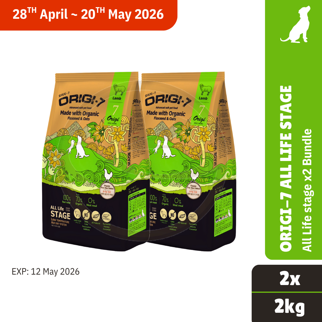BUNDLE DEAL! Origi-7 All Life Stage Lamb 2kg x2 (EXP: 12 MAY 2026)