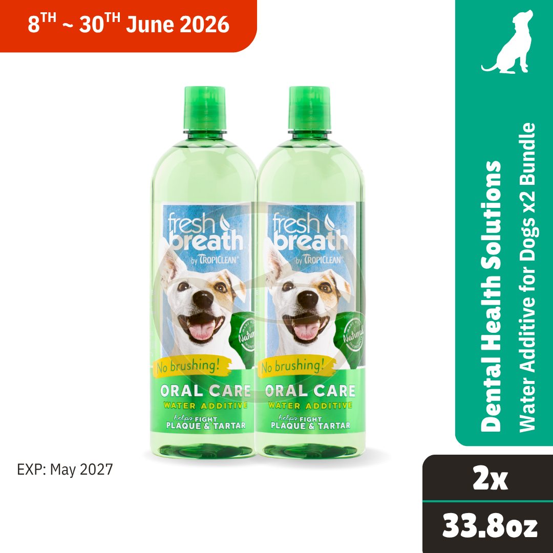 Tropiclean Water Additive 33.8oz.(1 liter) x2 Bundle