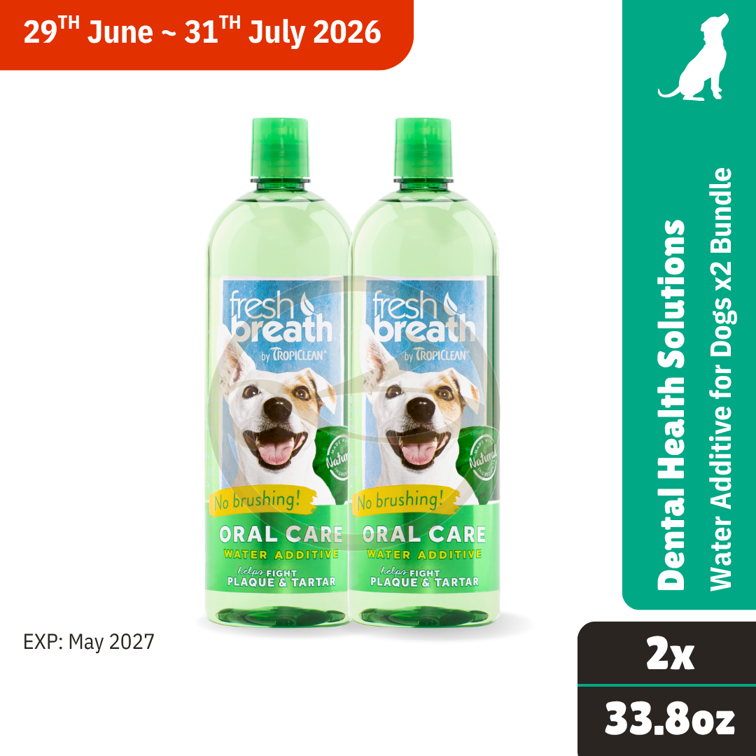 Tropiclean Water Additive 33.8oz.(1 liter) x2 Bundle
