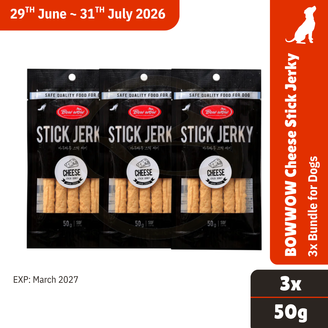 BUNDLE DEAL! BowWow Cheese Stick (5pc) x3 (EXP: MARCH 2027)