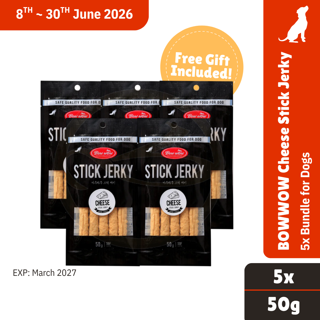 BUNDLE DEAL! BowWow Cheese Stick (5pc) x5 (EXP: MARCH 2027)