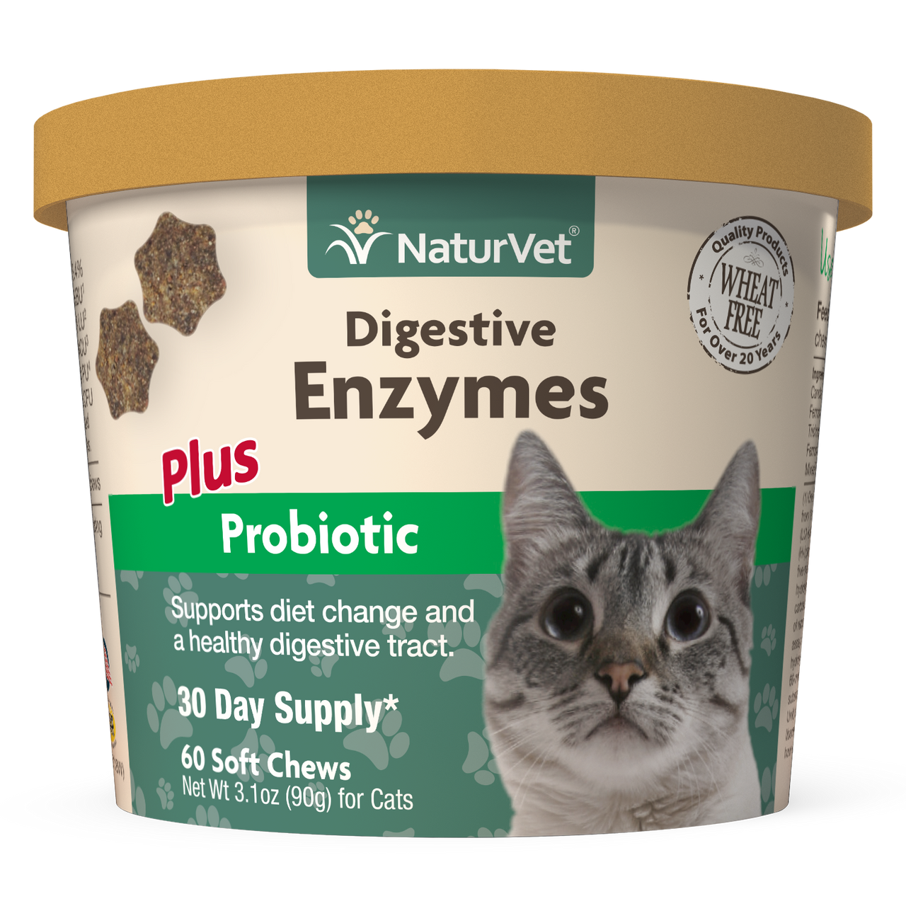 NV Digestive Enzymes Plus Probiotics for Cat (Soft Cup) 60’s