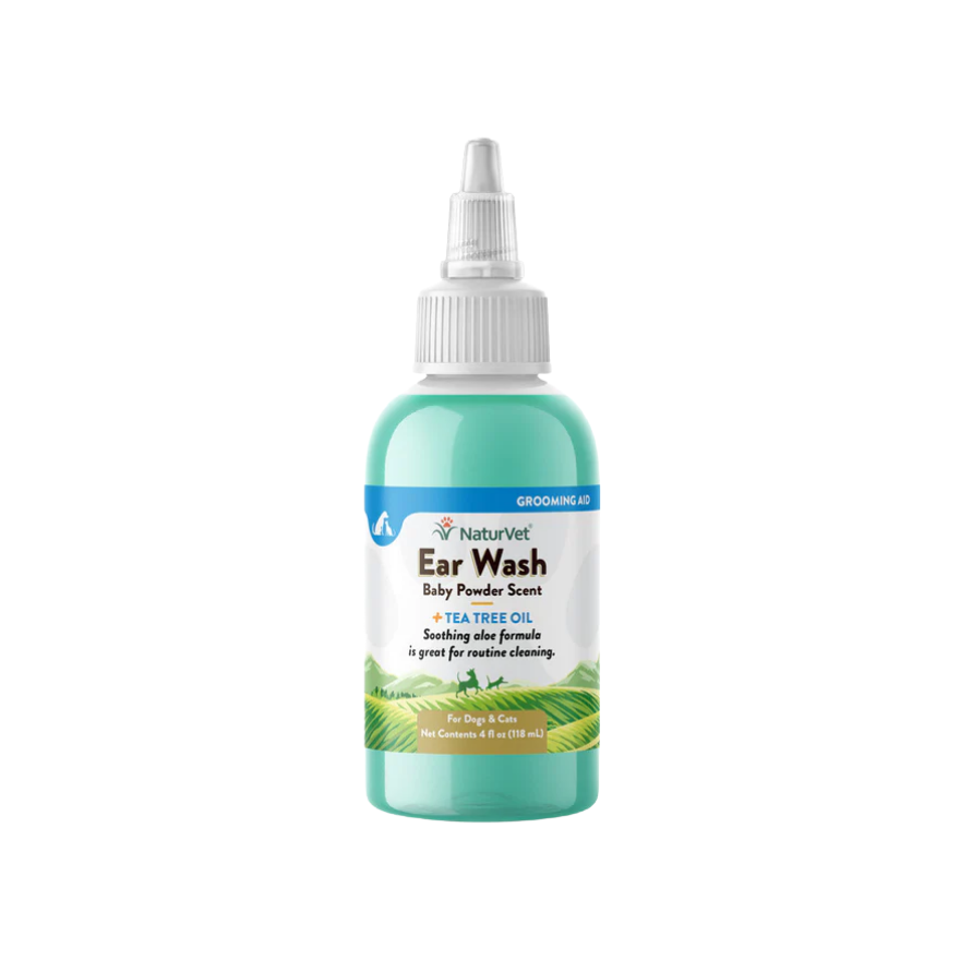 NV Ear Wash Tea Tree w/ Baby Powder 4oz(118ml)