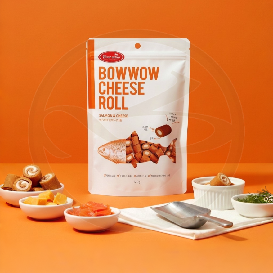 BowWow Cheese Roll (Cheese+Salmon) (120g)