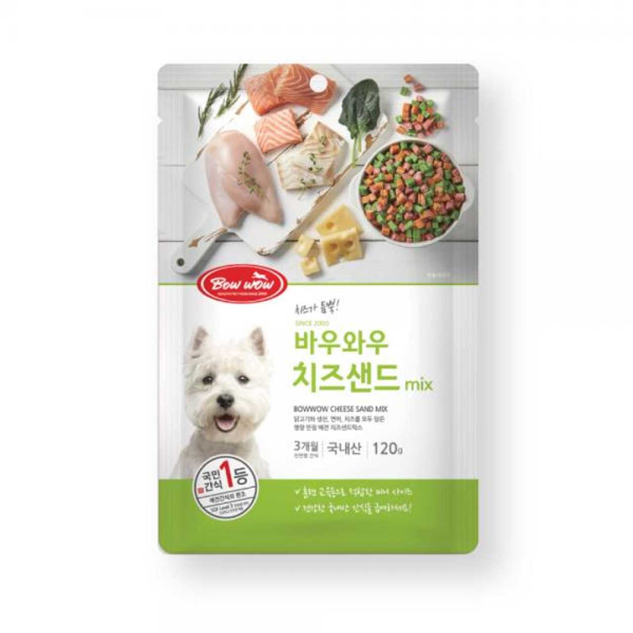 BowWow Mixed Cheese Sandwich Cut 120g