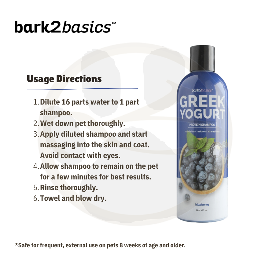B2B Blueberry Greek Yogurt Shampoo