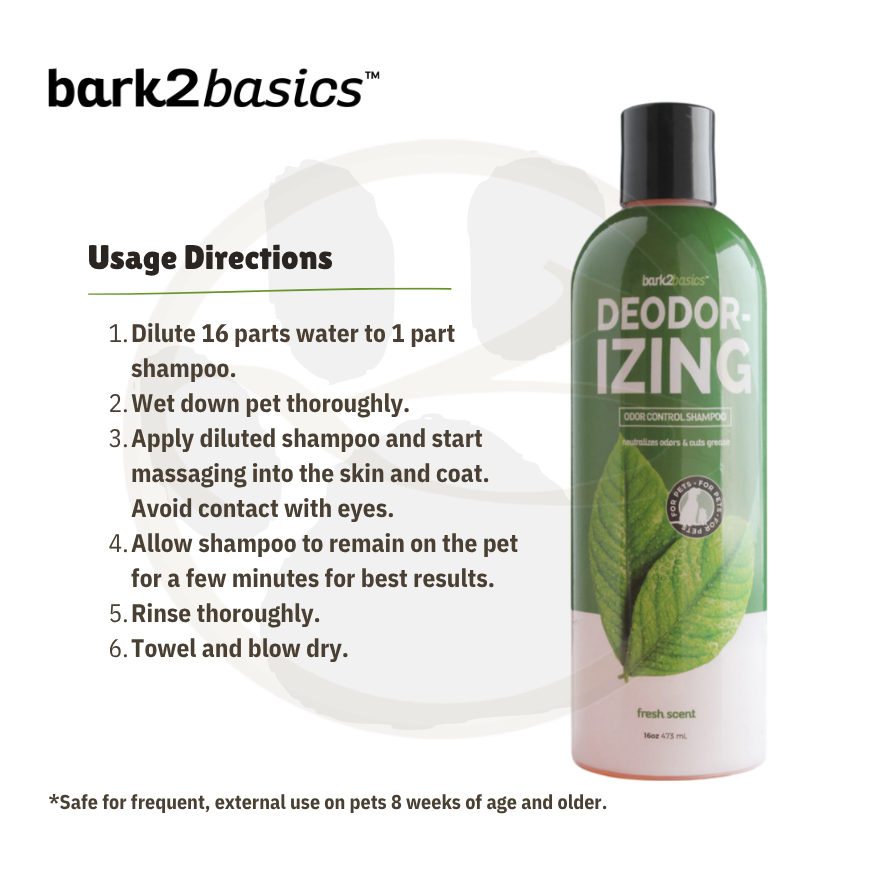 B2B Deodorizing Shampoo 16oz