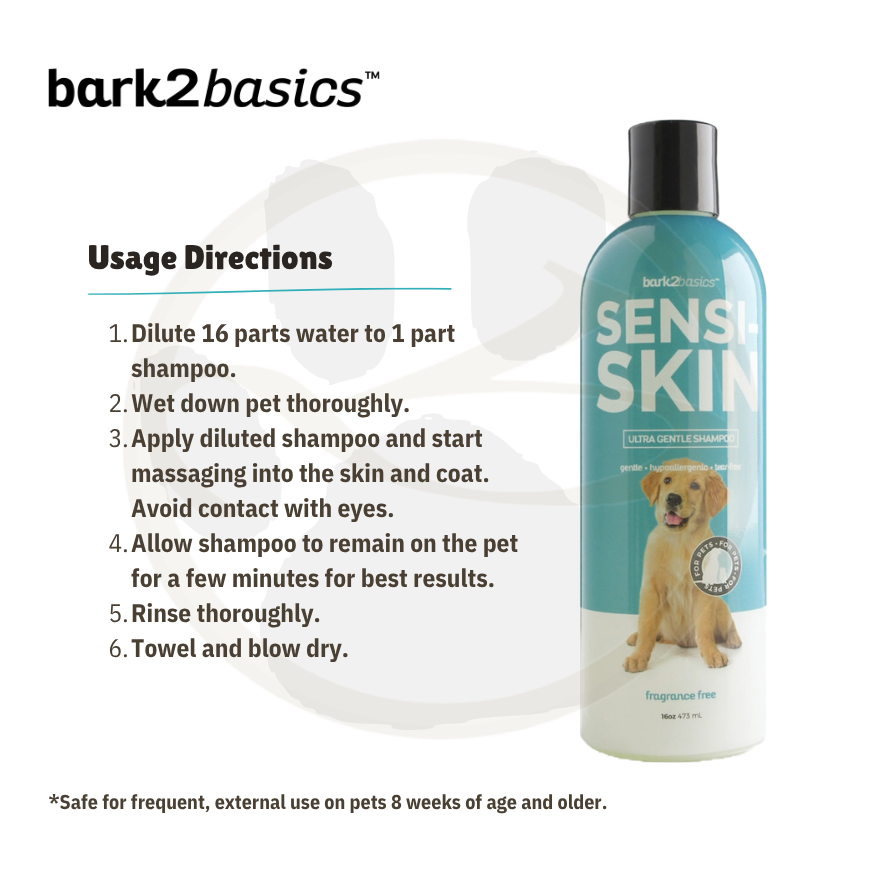 Sensi Skin Shampoo  16oz(476ml)