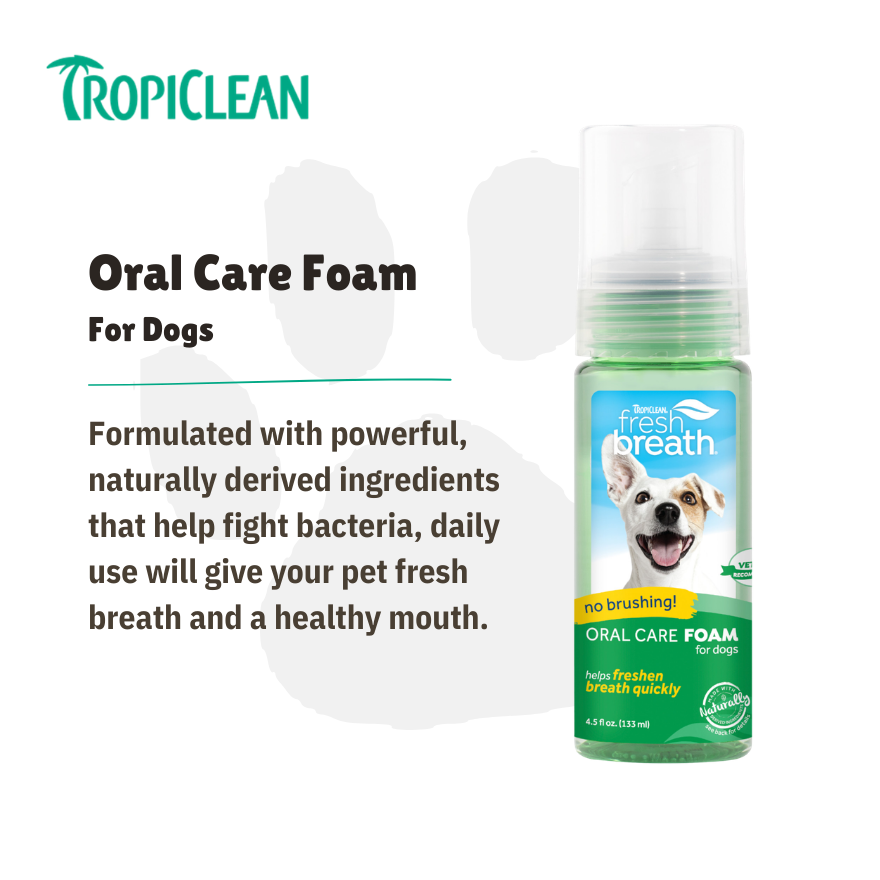 Tropiclean Fresh Foam 4.5oz(133ml)