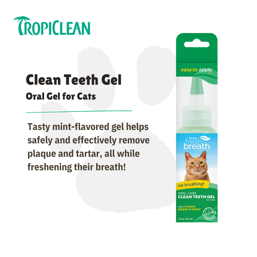 Tropiclean Clean Teeth Gel Cat 2oz(60ml)
