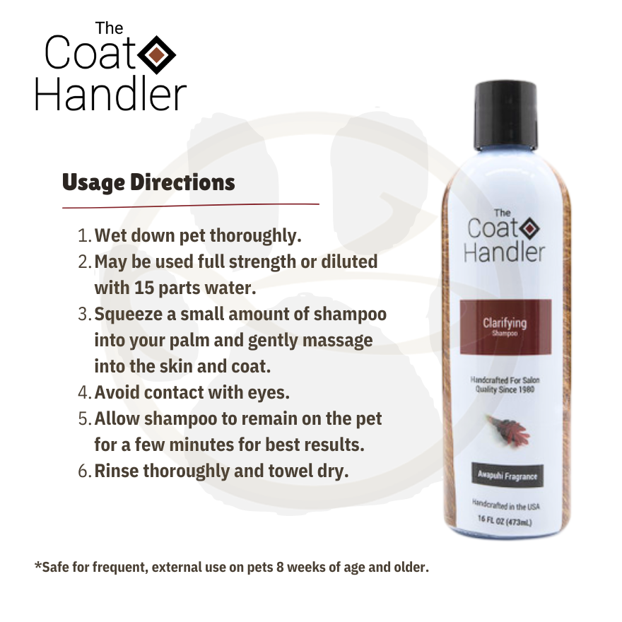 The Coat Handler Clarifying Shampoo 15:1 16oz(476ml)