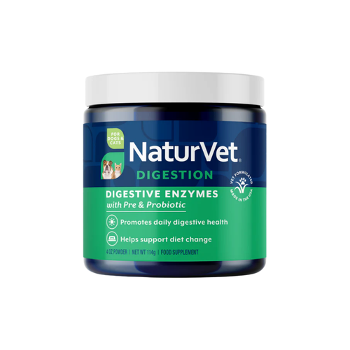 NaturVet Digestive Enzymes Probiotics & Prebiotics 4oz