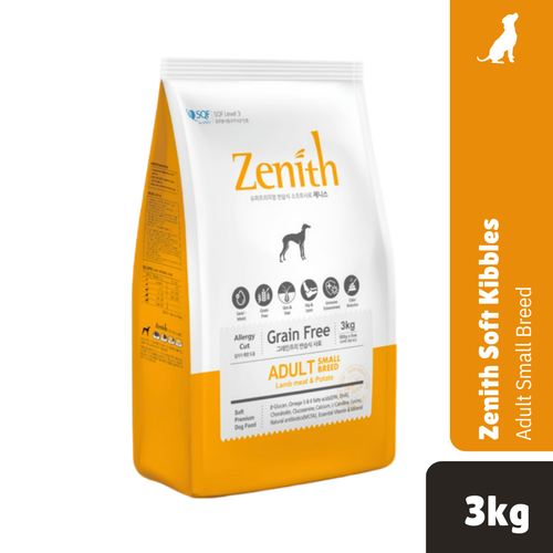 Zenith Soft Kibble Adult Small Breed 3kg