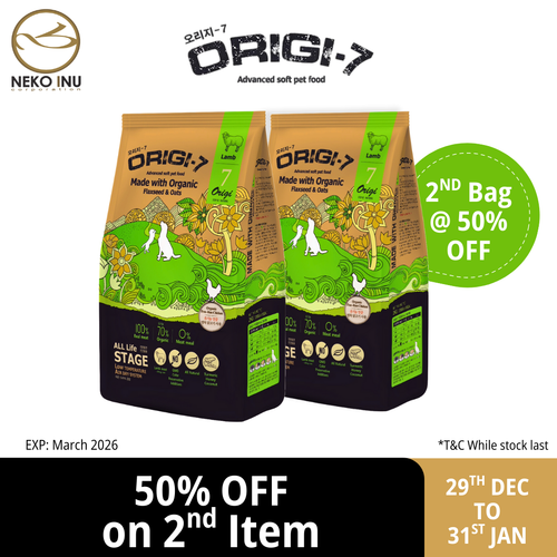2nd Item 50% OFF! Origi-7 All Life Stage Lamb 2kg (EXP: MARCH 2026)