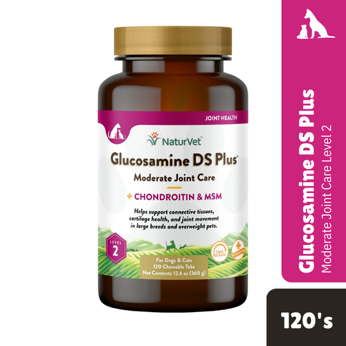 NatureVet Glucosamine DS Double Strength w/ MSM 120 Tablets 6.3oz (360g)