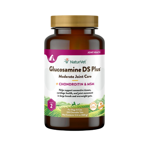 NatureVet Glucosamine DS Double Strength w/ MSM 120 Tablets 6.3oz (360g)
