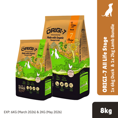 ORIGI-7 8KG Duck & Lamb Bundle (1x 6kg Duck + 1x 2kg Lamb)