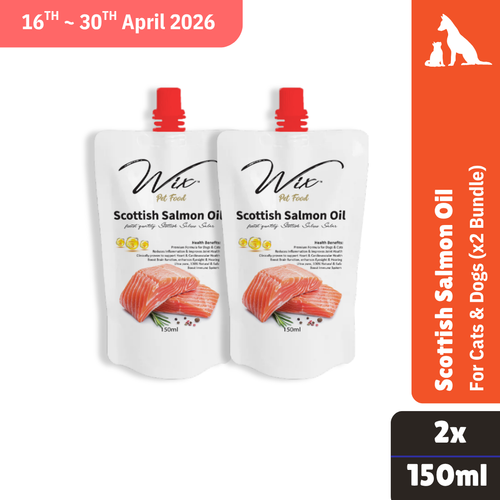 Wix Scottish Salmon Oil 150ml x2 Bundle