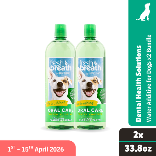 Tropiclean Water Additive 33.8oz.(1 liter) x2 Bundle