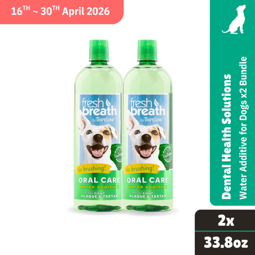 Tropiclean Water Additive 33.8oz.(1 liter) x2 Bundle