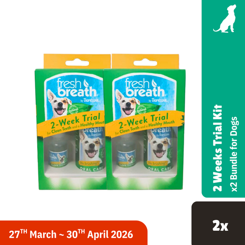 Tropiclean Fresh Breath Dental 2 WeeksTrial Kit 2x Bundle