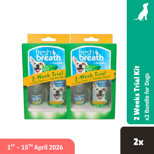 Tropiclean Fresh Breath Dental 2 WeeksTrial Kit 2x Bundle