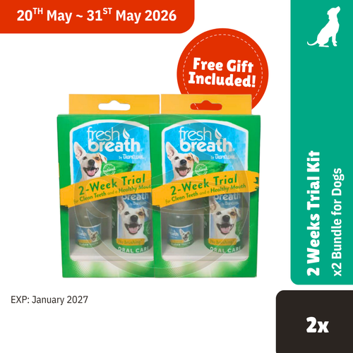Tropiclean Fresh Breath Dental 2 WeeksTrial Kit 2x Bundle