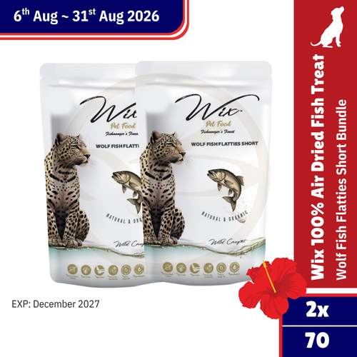 Merdeka Sale! Wix Wolf Fish Flatties Short 70g Bundle