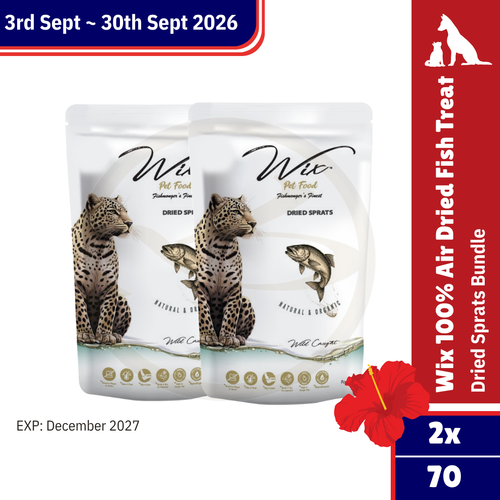 Merdeka Sale! Wix Dries Sprats 70g Bundle