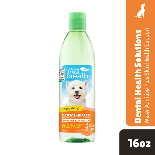 Tropiclean Water Additive Plus Skin & Coat 16oz(473ml)