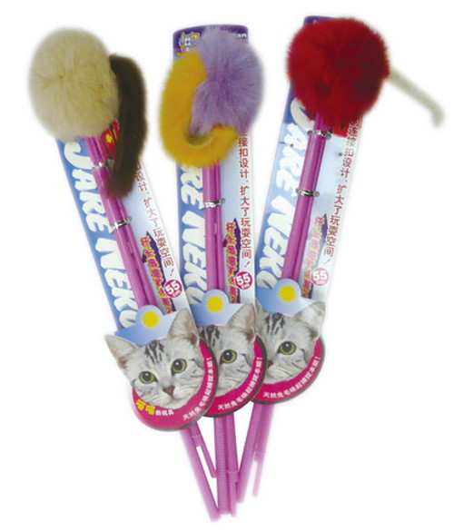 Cattyman Cat Stick Toy - Fur Ball