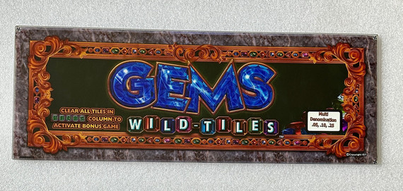 IGT Gems Wild Tiles 17 Inch Chop Top Glass