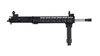 Close-up of 416R stainless steel barrel and 1-2x36 A2 Black Nitride muzzle device on Always Armed 9mm upper