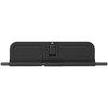 Fortis black billet dust cover displayed alongside the included pin spring and C-clip hardware.