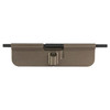 Fortis FDE billet ejection port cover shown with included pin spring and C-clip hardware.