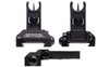 Side view of the Spike's Tactical Gen 2 front folding sight folded down showing its low profile clearance.
