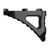 Rise Armaments M-LOK micro handstop in Black side view showing skeletonized design.