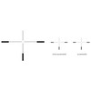 Simple crosshair reticle with illuminated red dot on US Optics TS 1-6x24mm scope