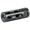 Mission First Tactical 1/2x28 compensator shown alongside included steel crush washer
