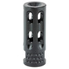 Mission First Tactical 6 Direction Compensator in black nitride finish with 1/2x28 threads for 5.56 .223 rifle