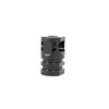 Andro Corp Single Port Muzzle Brake 1/2x28 Black Nitride side profile view
