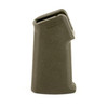 Close-up view of Magpul MOE-K OD Green grip installed on an AR15 lower receiver