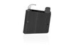 Profile view showing mounting body and magazine retention mechanism on 9mm AR-15 adapter block