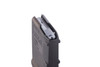 Close-up of ribbed grip texture and baseplate on black Magpul GEN M3 10rd magazine