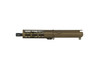 7 inch free-float M-LOK handguard in Burnt Bronze Cerakote on Always Armed 300 BLK upper receiver, Forged Mil-Spec 7075 T6 aluminum upper receiver in Burnt Bronze Cerakote showing forward assist and dust cover.