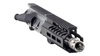Close-up view of 7" M-LOK handguard, 416R stainless steel 5.56 barrel, and A2 flash hider on Always Armed upper.