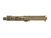 Grid Defense Mil-Spec Burnt Bronze AR 15 Upper Receiver with 7.5" 1:7 Twist 5.56 M4 Barrel, 9" M-Lok Rail and Dimpled Flash Can