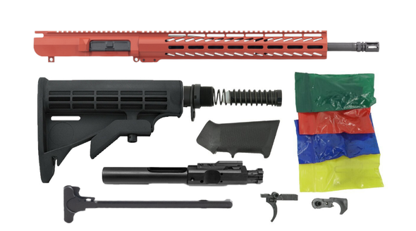Always Armed 18" .308 Win Billet Rifle Kit - Smith & Wesson Red