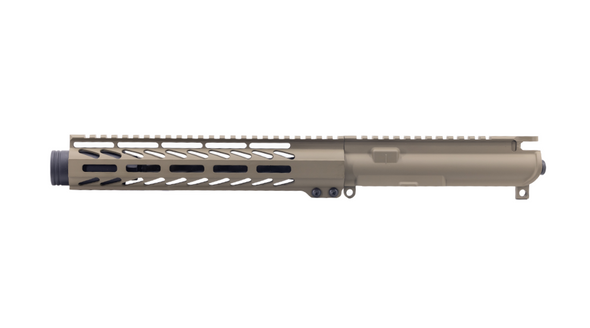 Shop this .22LR upper receiver with a 1/2x28 flash can muzzle device