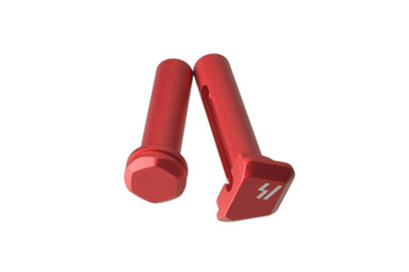 STRIKE INDUSTRIES ULTRA LIGHT PIVOT / TAKEDOWN PINS - RED STRIKE INDUSTRIES ULTRA LIGHT PIVOT / TAKEDOWN PINS - RED